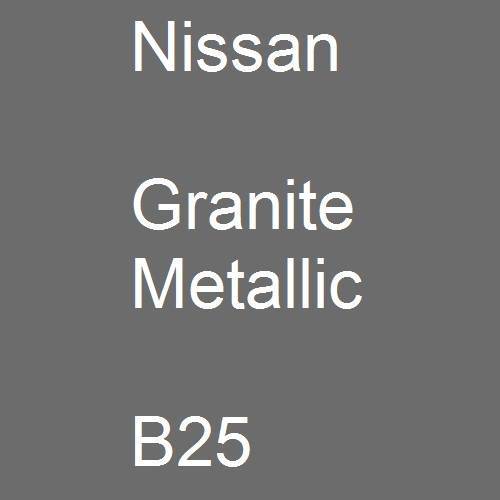 Nissan, Granite Metallic, B25.